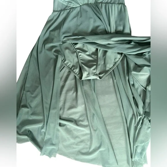 Balera Women’s Large High Neck Halter Dress  Performance Dance Costume Juniper - Picture 3 of 8